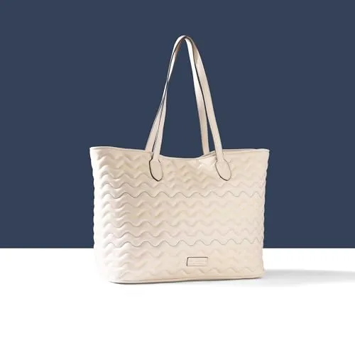 Accessorize London Women's Wiggle Stitch Tote Bag