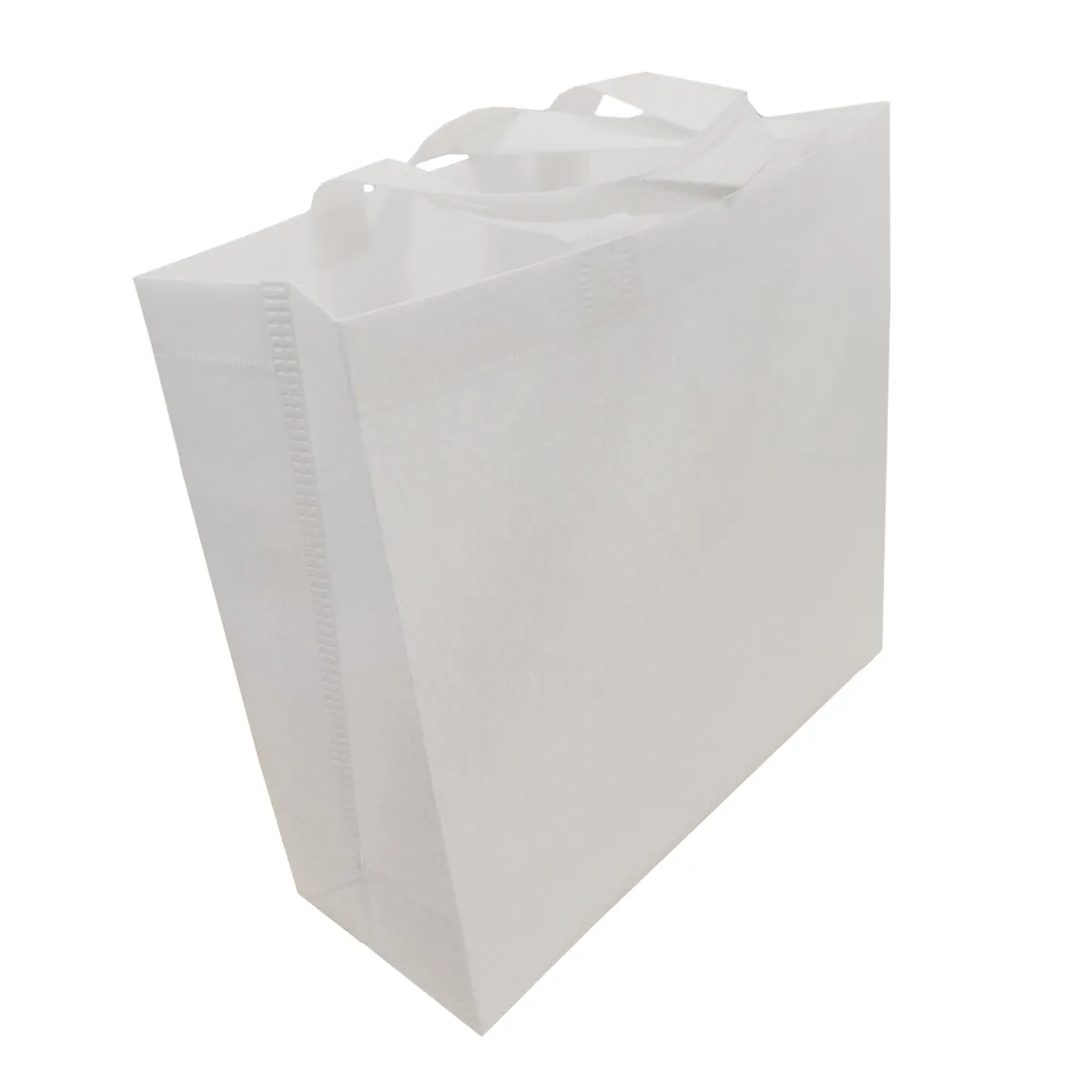 Bags - Shopping Bag with Gusset - Fibre Paper - 32cm x 30cm - Short Handles