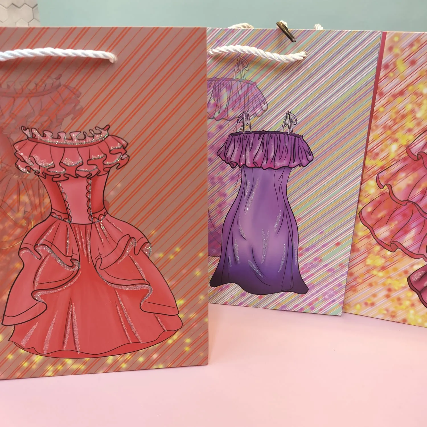 Beautiful Dress Gift Paper Bags