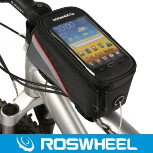 Bike Bicycle Cycle Cycling Frame Tube Panniers Waterproof Touchscreen Phone Case Reflective Bag