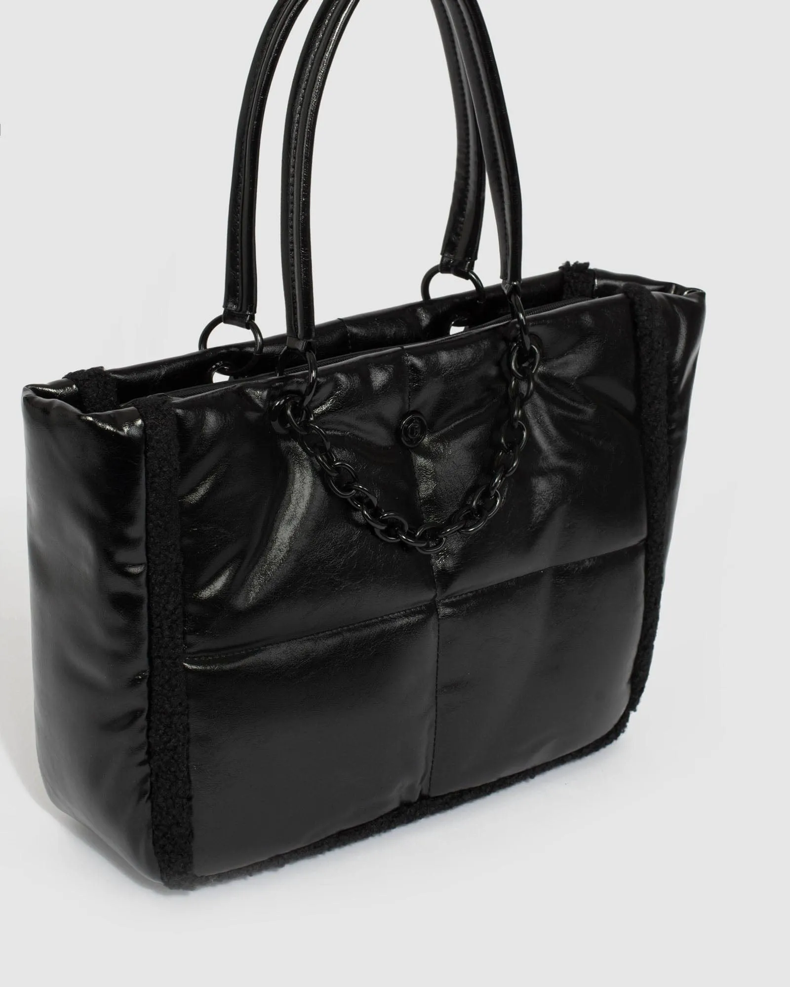 Black Rachel Chain Tote Bag