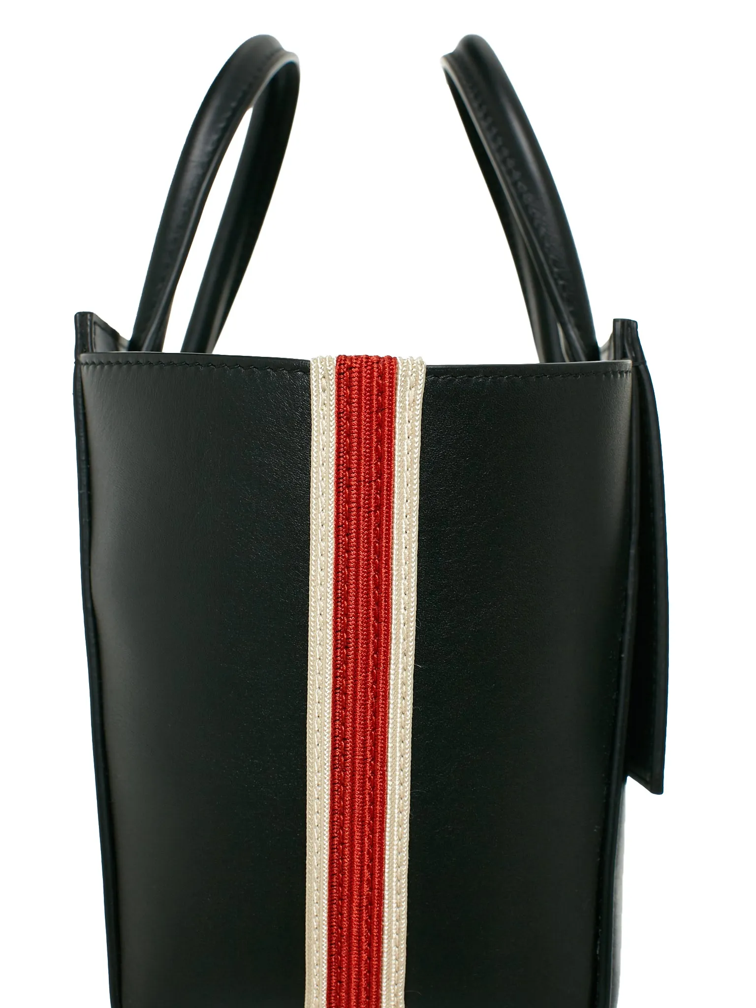 Bonnie Mini Top-Handle Bag (92WLBA42-001-BLACK-RED-WHITE)