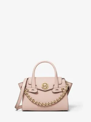 Carmen Extra-Small Saffiano Leather Belted Satchel