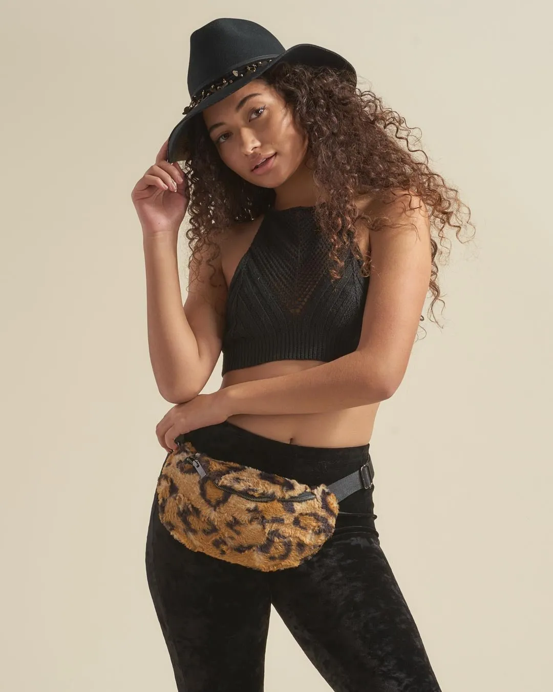 Cheetah ULTRA SOFT Faux Fur Fanny Pack