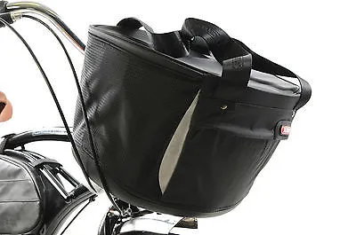 FRONT BIKE BASKET ABUS ONYX BIBABAG MODERN LUXURY CLIP ON CLIP OFF 57% OFF RRP