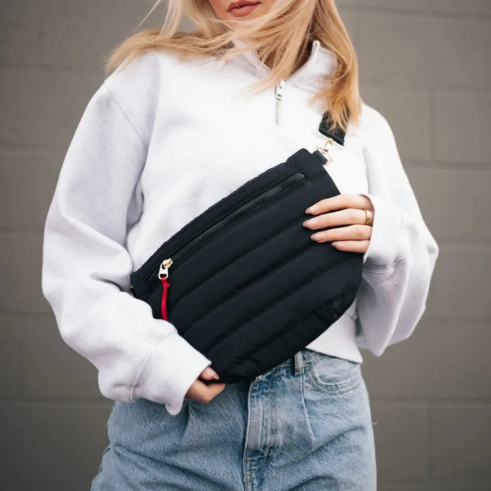 Jolie Puffer Belt Bag - Black