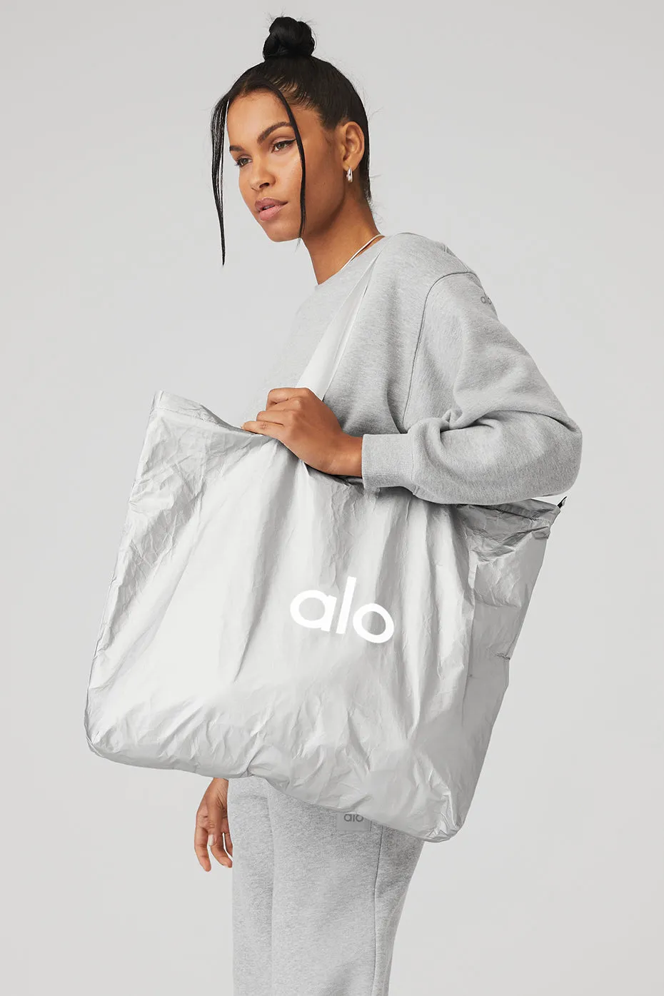 Keep It Dry Packable Tote - Silver Foil