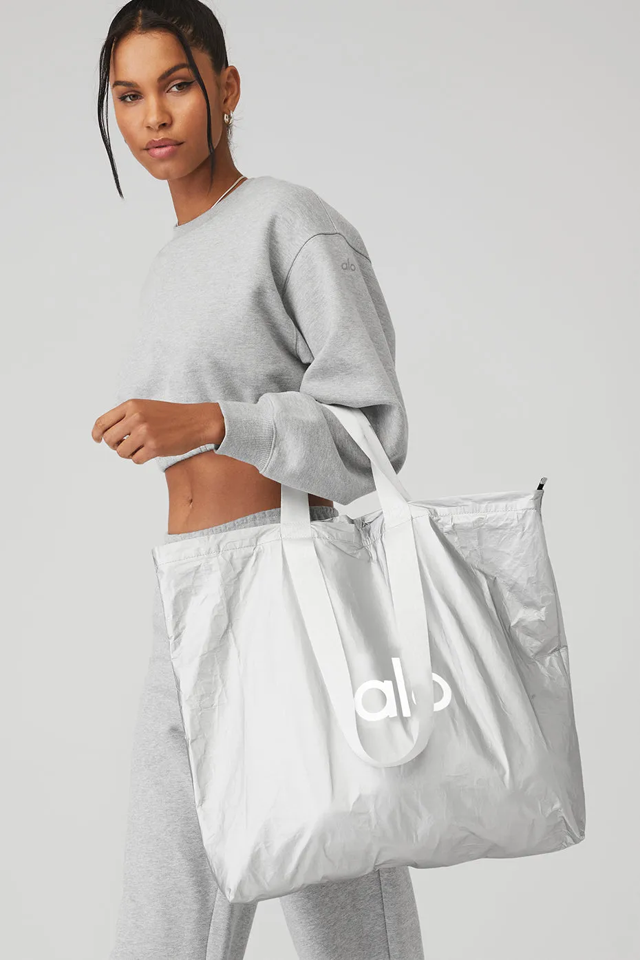 Keep It Dry Packable Tote - Silver Foil