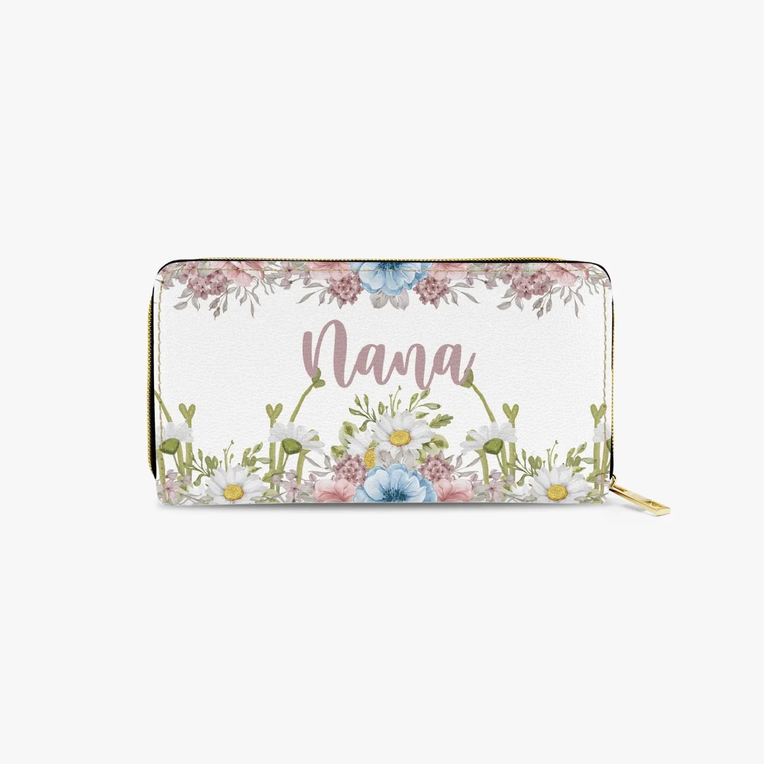 Long Type Zipper Purse, Floral, Nana, awd-1367