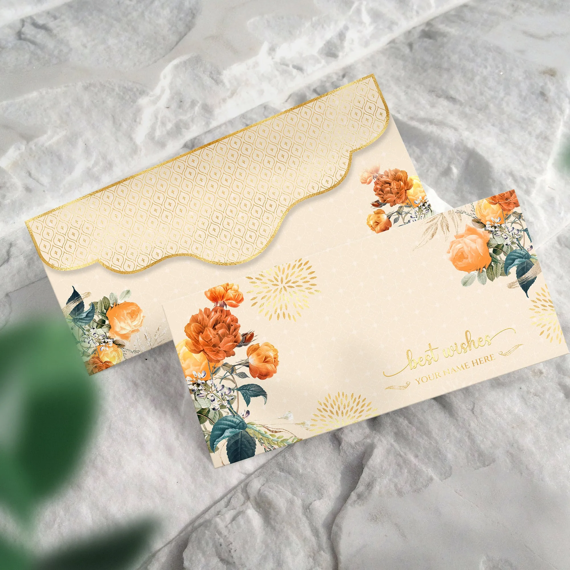 Luxe Money Envelopes -Floral Blossom- Set of 20