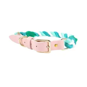 Luxe Royal Leather Rope Collar - Natural