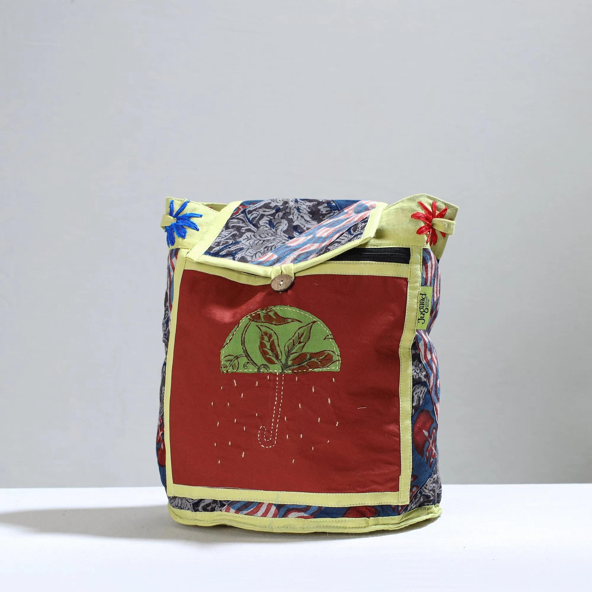 Multicolor - Jugaad Patchwork Handmade Pithu Bag 101