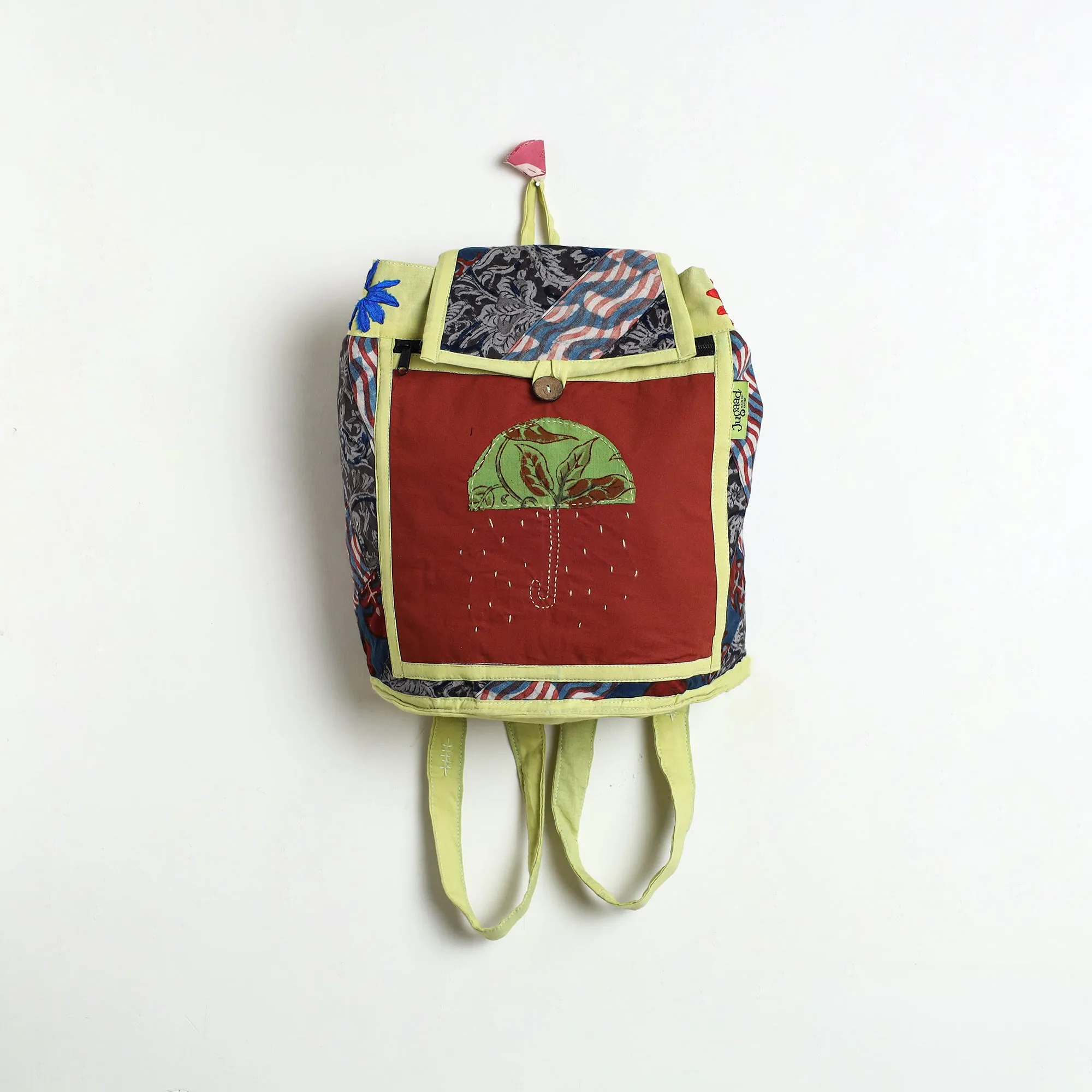 Multicolor - Jugaad Patchwork Handmade Pithu Bag 101