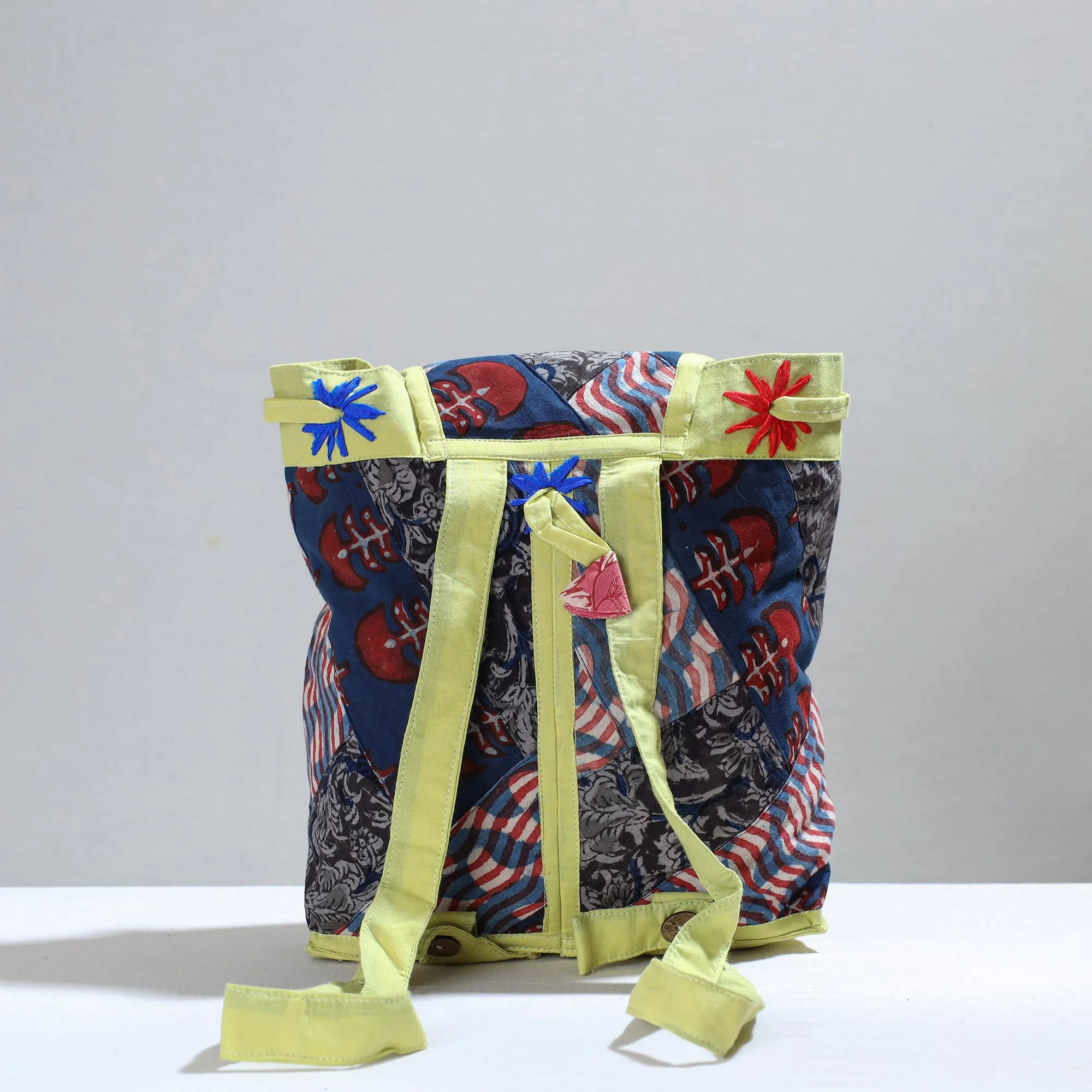 Multicolor - Jugaad Patchwork Handmade Pithu Bag 101