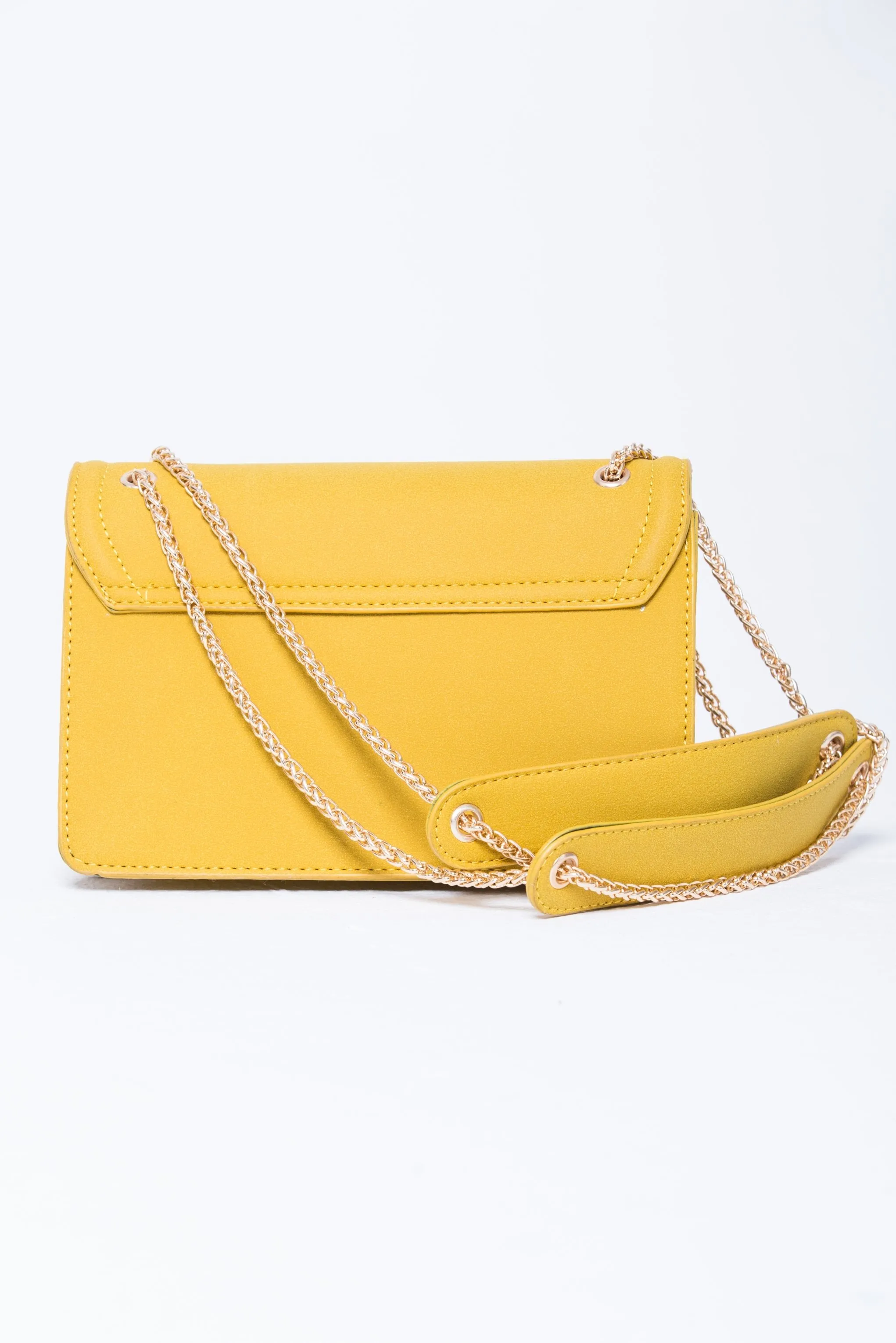 Mustard Yellow Frame Sling Bag