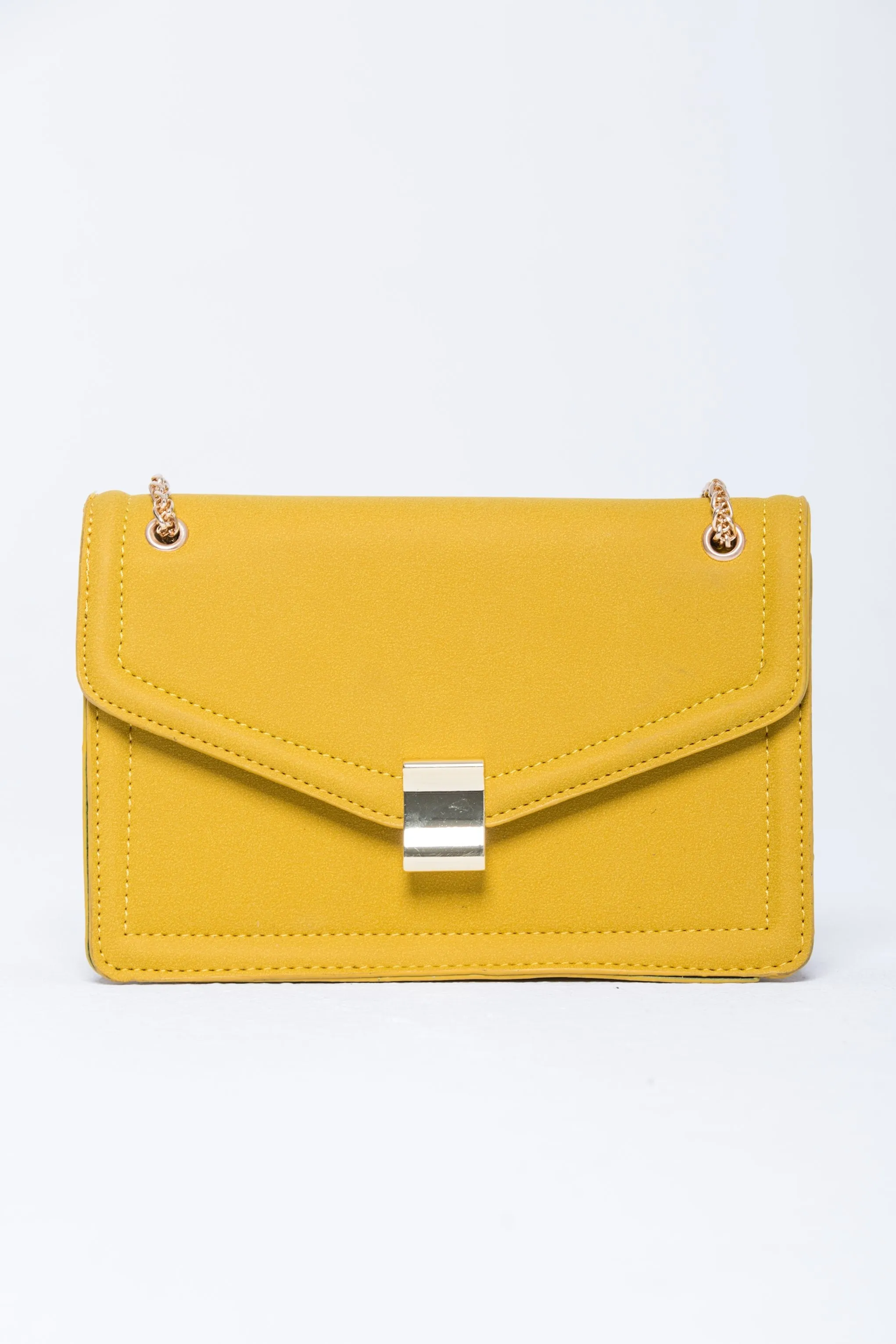 Mustard Yellow Frame Sling Bag