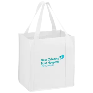 New Orleans East Hospital White Non Woven Shopper Tote Bag