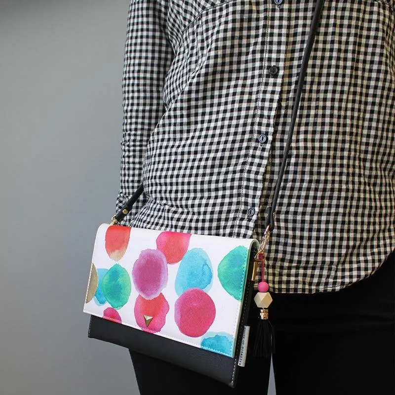 Paint Spotty Clutch Bag