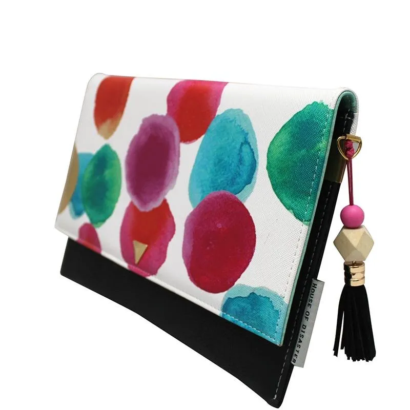 Paint Spotty Clutch Bag