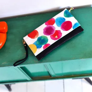 Paint Spotty Clutch Bag