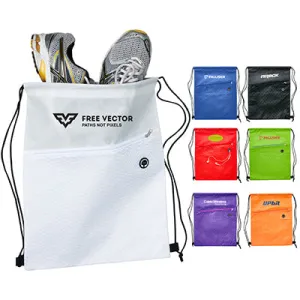 Wave Strider Drawstring Bag