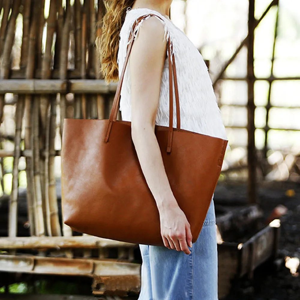 Women's leather tote bag Small tote bag Leather purse Women's tote Leather carryall Leather shopper bag Leather tote