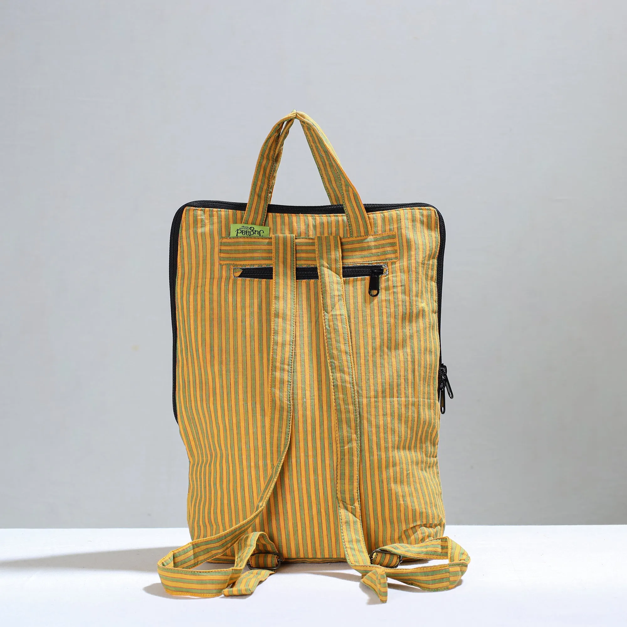 Yellow - Jugaad Patchwork Handmade Pithu Bag 128